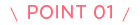 POINT 01